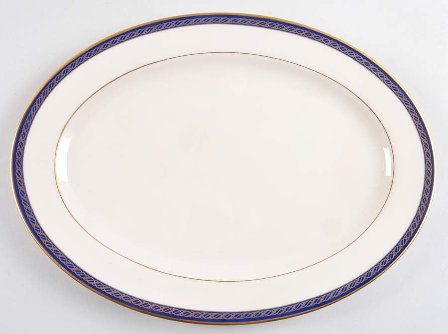 Hamilton 13" Oval Serving Platter by Lenox-1