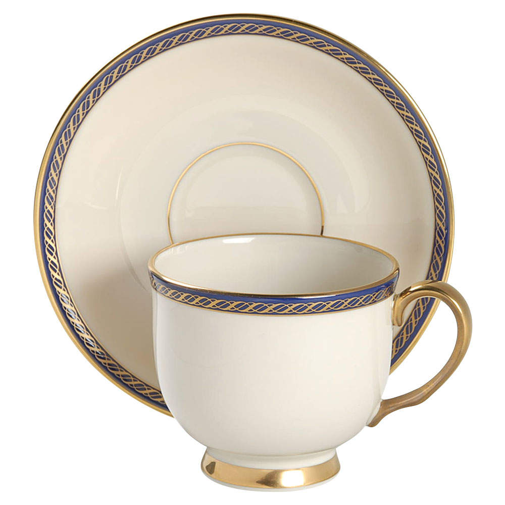 Hamilton Footed Cup & Saucer Set by Lenox-1