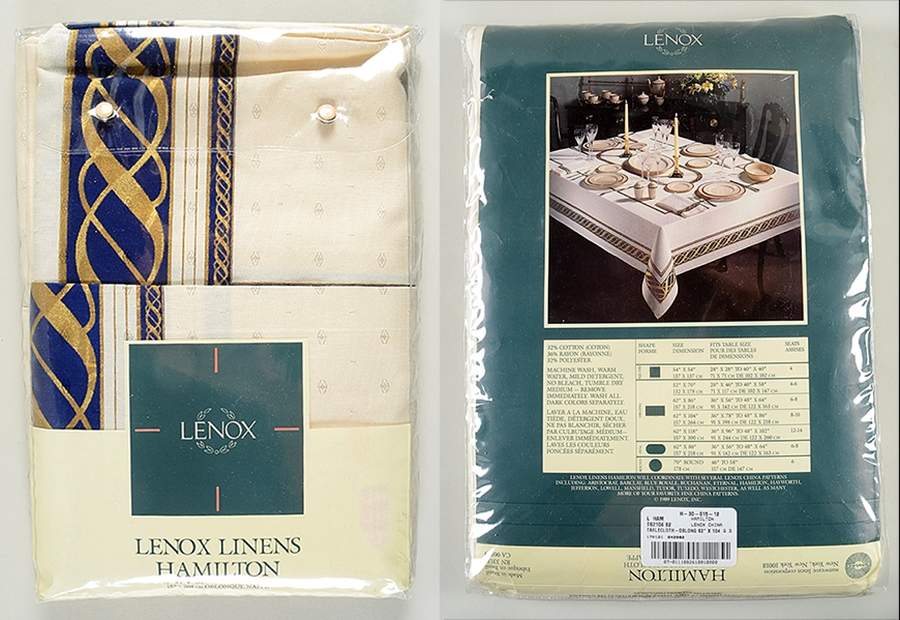 Hamilton 62" X 104" Oblong Tablecloth by Lenox-1