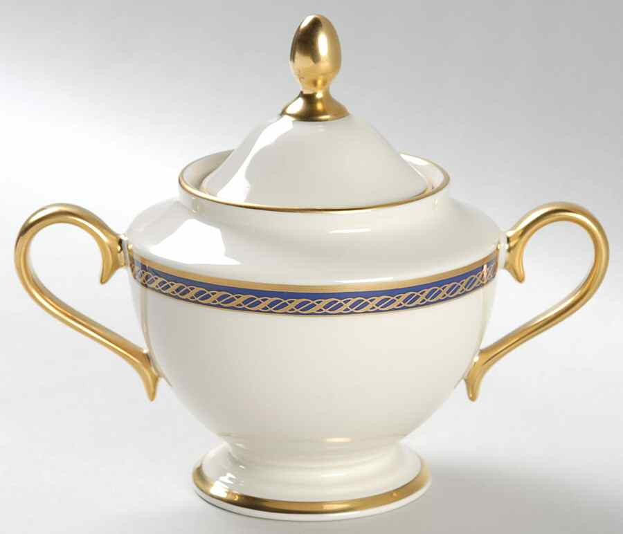 Hamilton 1999 Shape Sugar Bowl & Lid by Lenox-1
