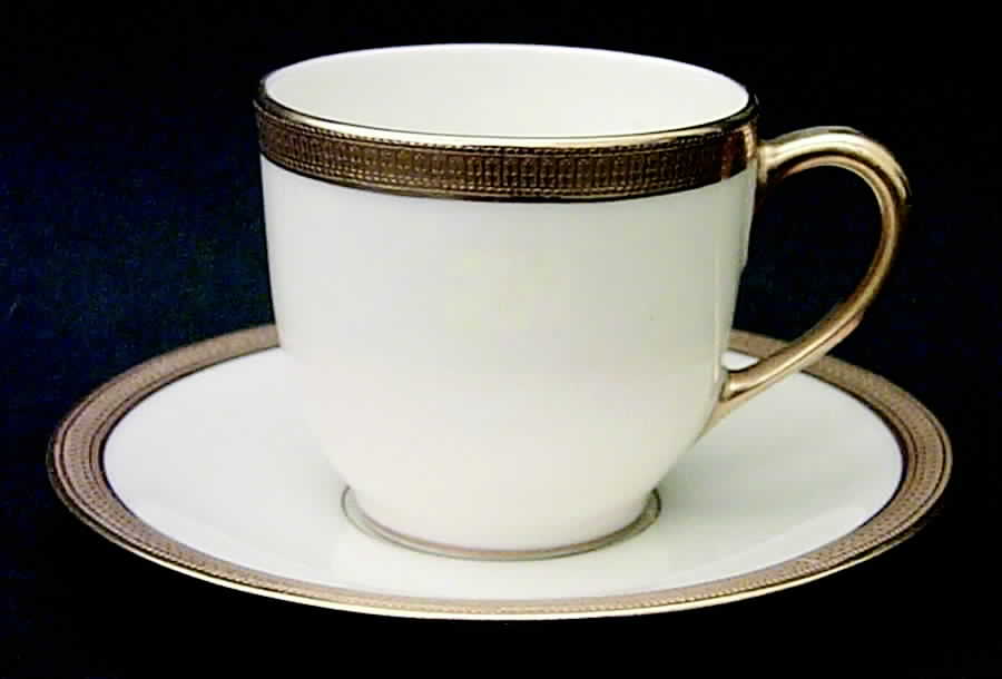 Hanover (Cream) Flat Demitasse Cup & Saucer Set by Lenox-1