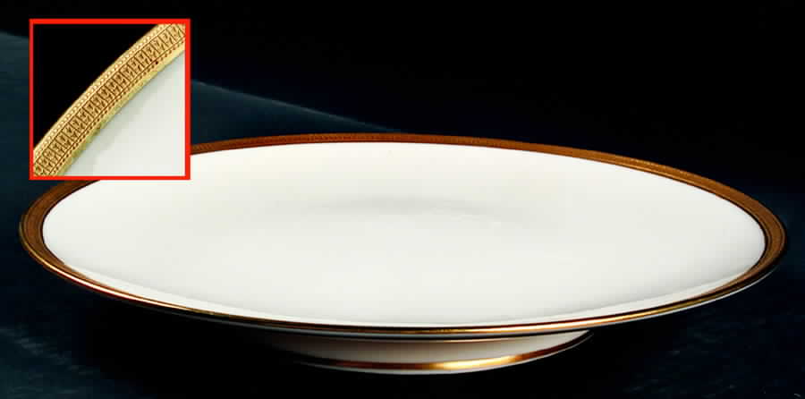 Hanover (Cream) Large Footed Sandwich Plate by Lenox-1