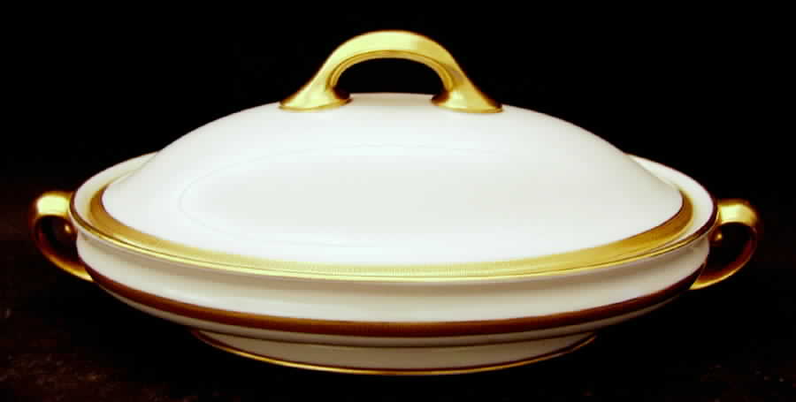 Hanover (Cream) Oval Covered Vegetable by Lenox-1
