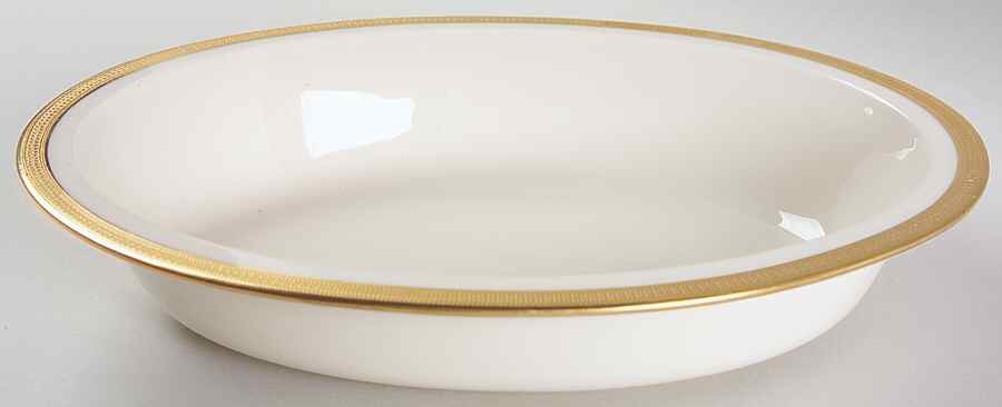 Hanover (Cream) 9" Oval Vegetable Bowl by Lenox-1