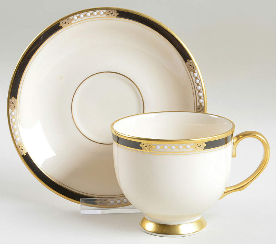 Hancock Footed Cup & Saucer Set by Lenox-1