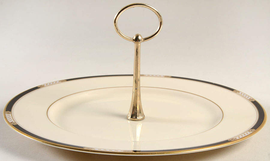 Hancock Round Serving Plate with Handle (DP) by Lenox-1