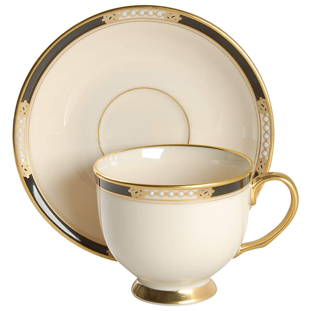 Hancock Footed Cup & Saucer Set by Lenox-1