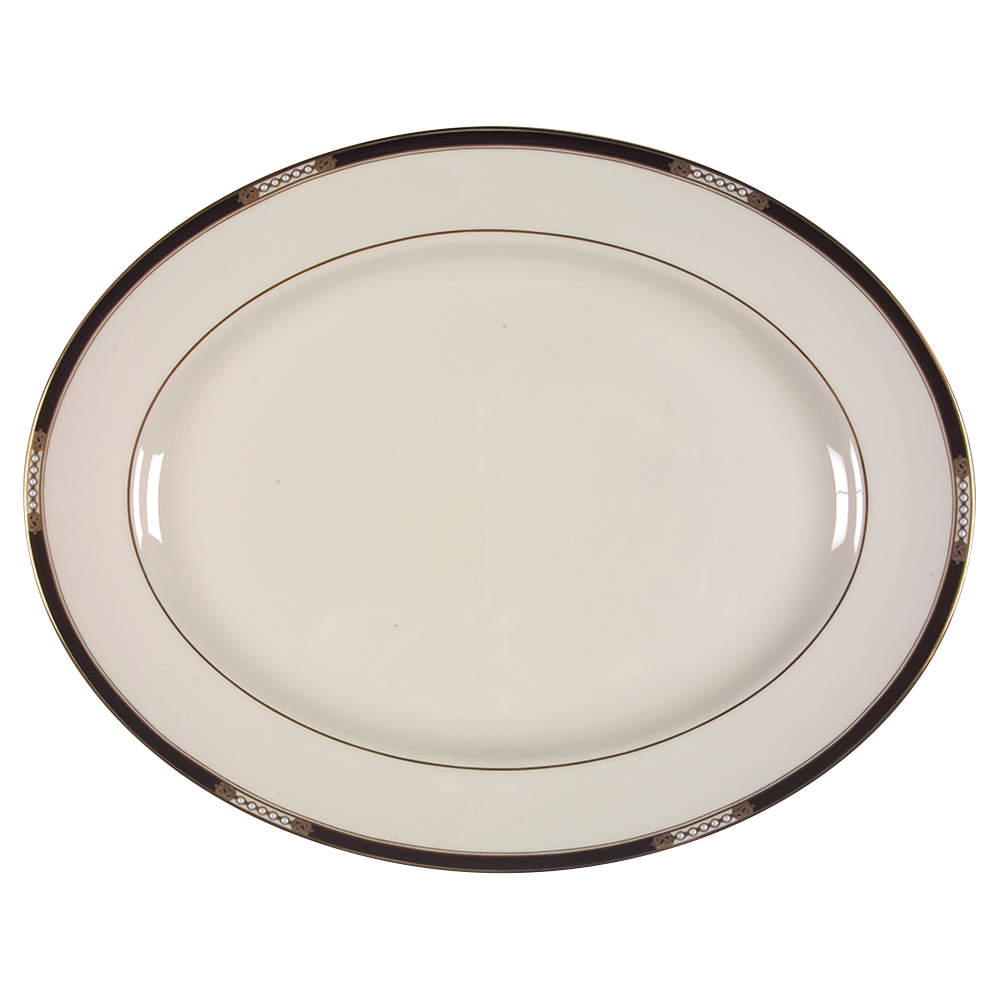 Hancock 15" 1999 Shape Oval Serving Platter by Lenox-1