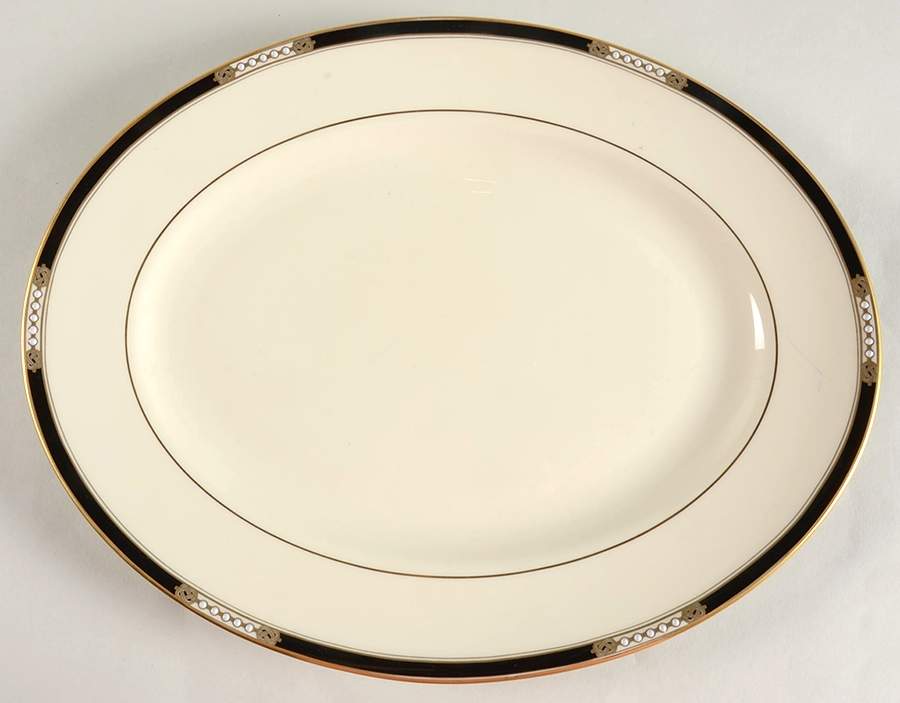 Hancock 13" 99 Shape Oval Serving Platter by Lenox-1