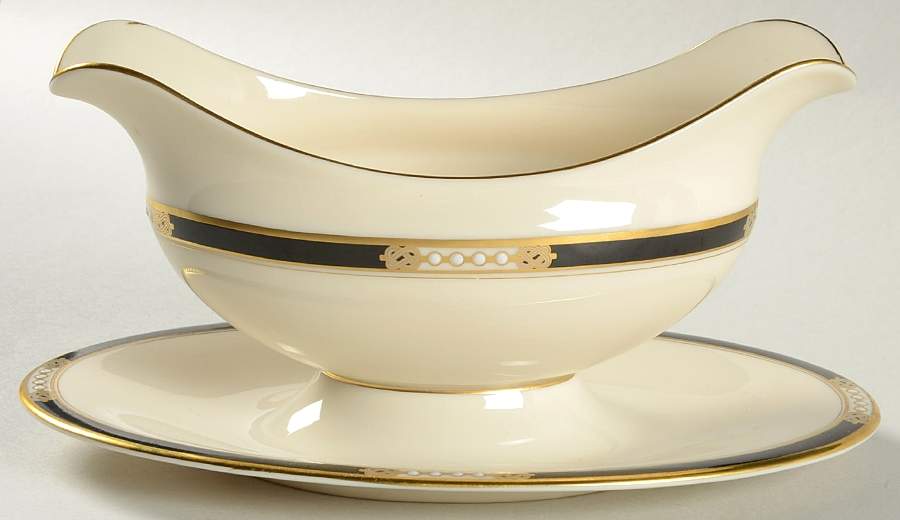 Hancock Gravy Boat with Attached Underplate by Lenox-1