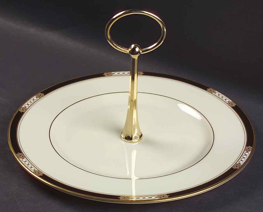 Hancock Round Serving Plate with Handle (SP) by Lenox-1