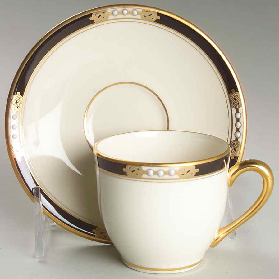 Hancock Flat Demitasse Cup & Saucer Set by Lenox-1