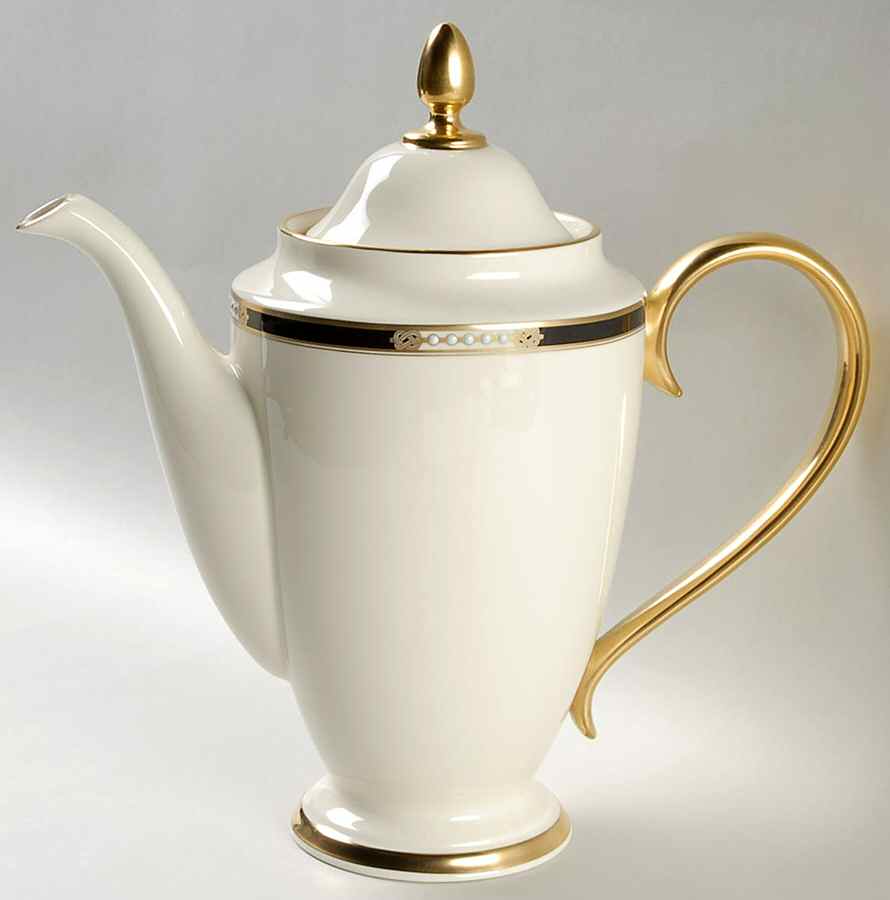 Hancock 1999 Shape Coffee Pot & Lid by Lenox-1