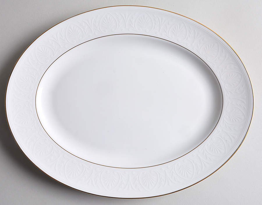 Hannah Gold 13" Oval Serving Platter by Lenox-1
