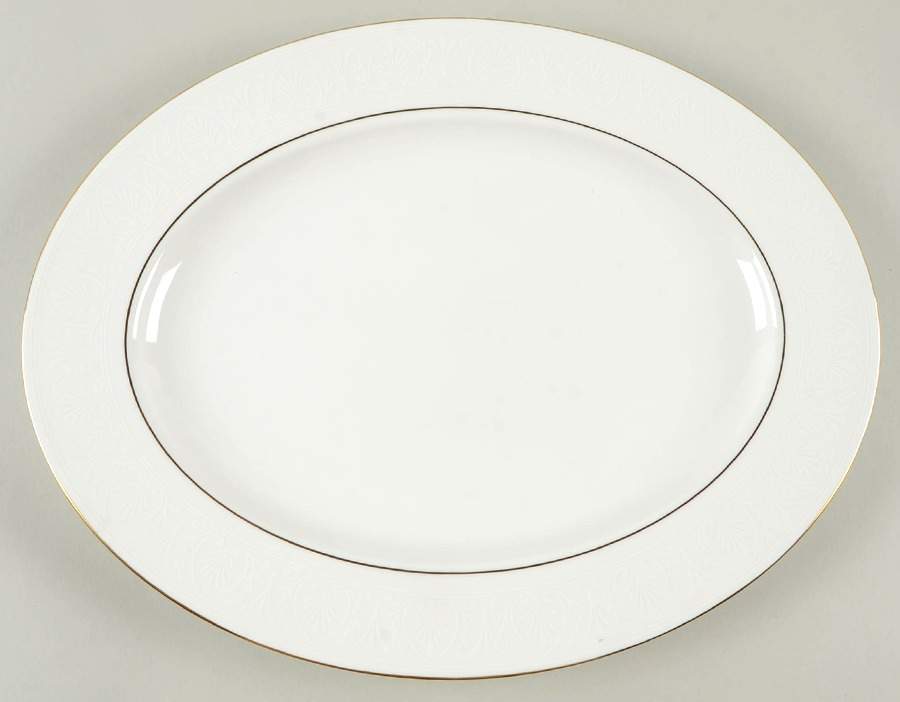 Hannah Gold 16" Oval Serving Platter by Lenox-1