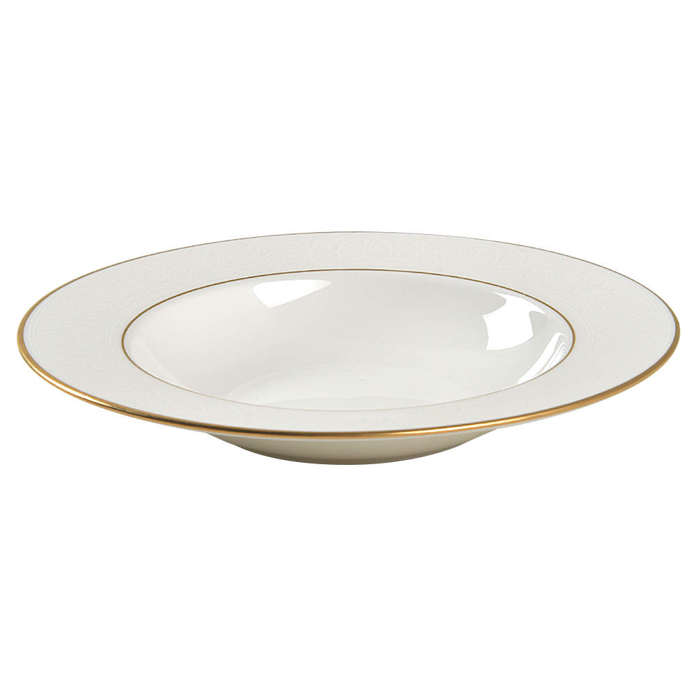 Hannah Gold Rim Soup Bowl by Lenox-1