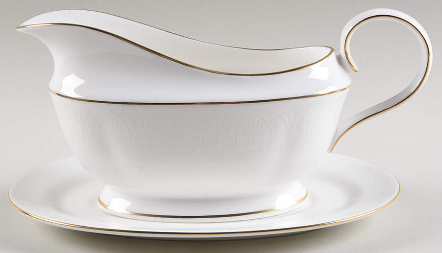 Hannah Gold Gravy Boat & Underplate by Lenox-1