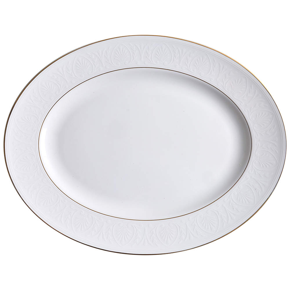 Hannah Gold 13" Oval Serving Platter by Lenox-1