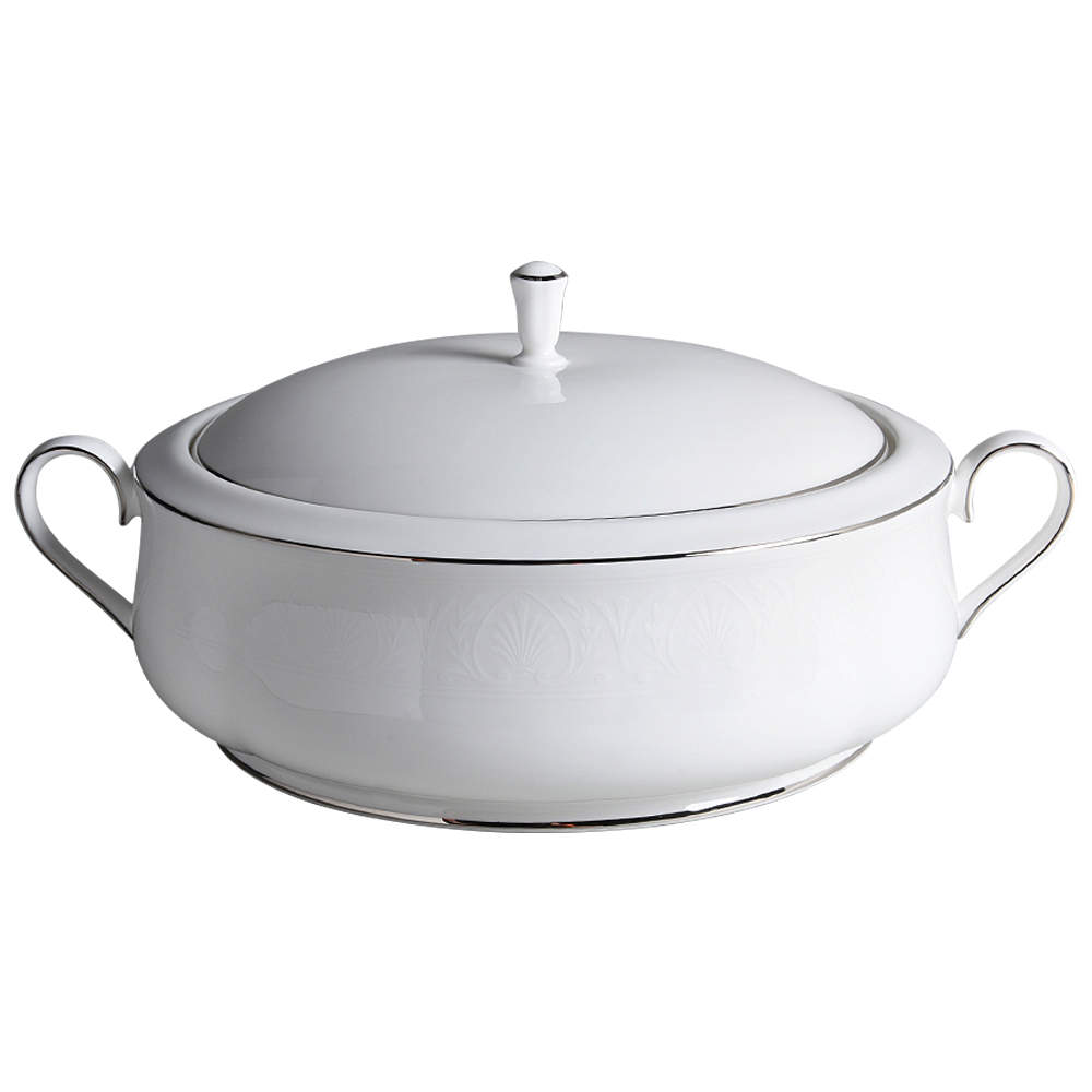 Hannah Platinum Round Covered Vegetable by Lenox-1