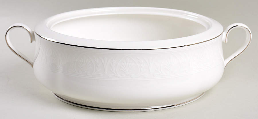Hannah Platinum Round Vegetable No Lid by Lenox-1