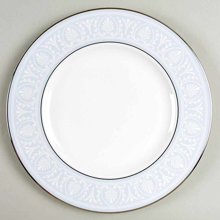 Hannah Platinum Accent Luncheon Plate by Lenox-1