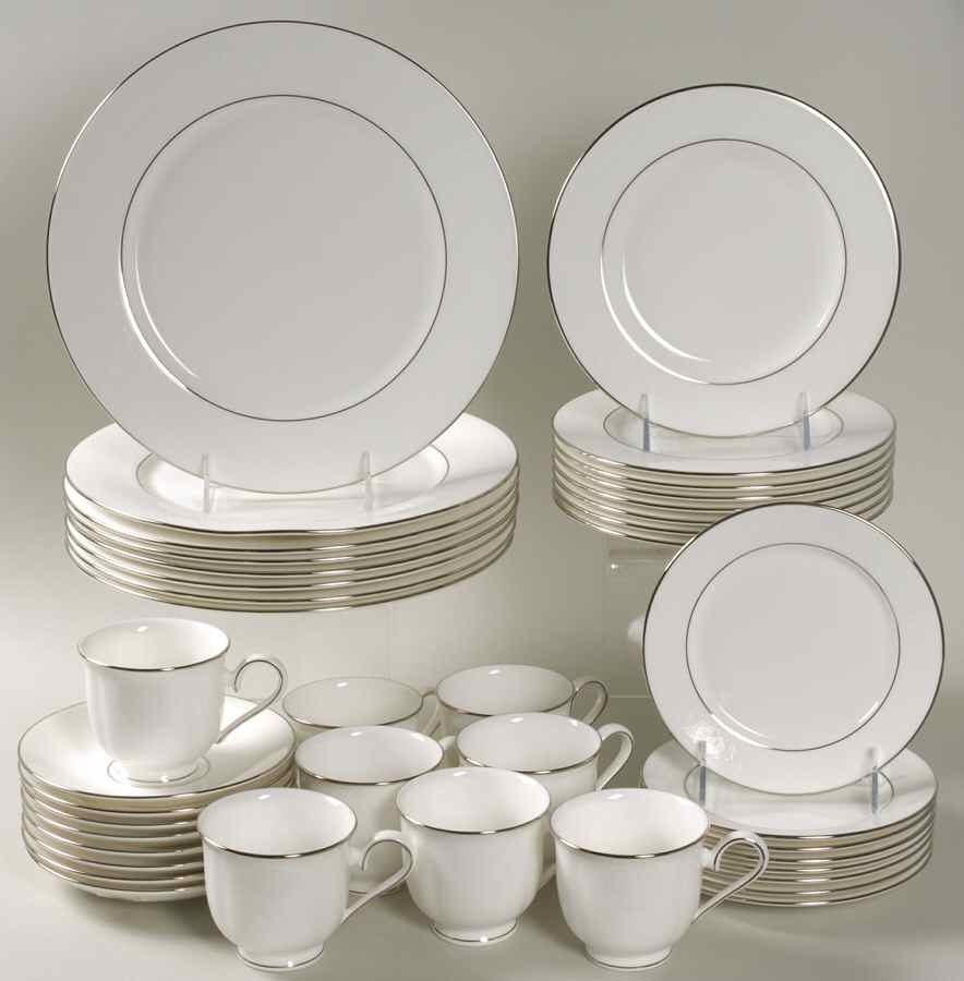 Hannah Platinum 40 Piece Set by Lenox-1