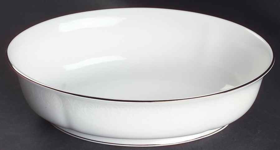 Hannah Platinum 9" Oval Vegetable Bowl by Lenox-1