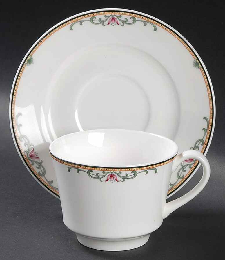 Hanover Park Flat Cup & Saucer Set by Lenox-1