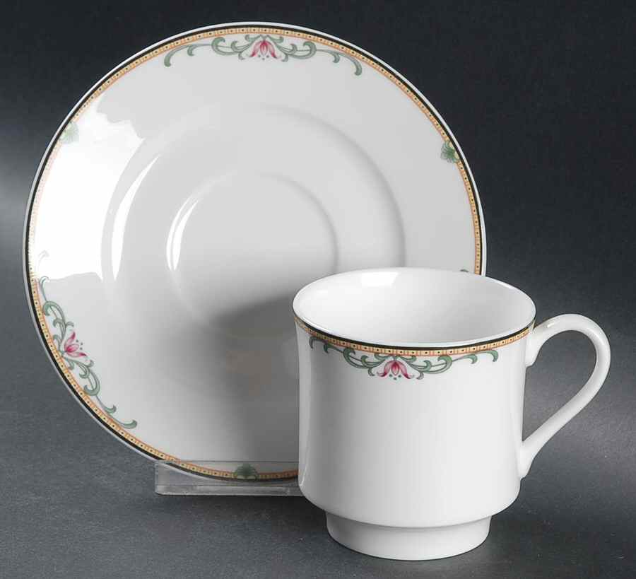 Hanover Park Flat Cup & Saucer Set by Lenox-1