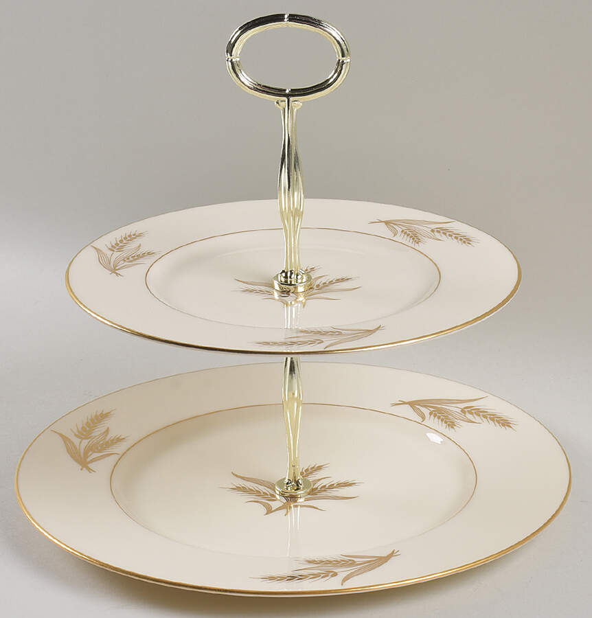 Harvest 6 5/8"-10"  2 Tiered Serving Tray (Dp, Sp) HC by Lenox-1
