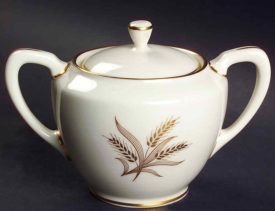 Harvest Shape 1962 Sugar Bowl & Lid by Lenox-1