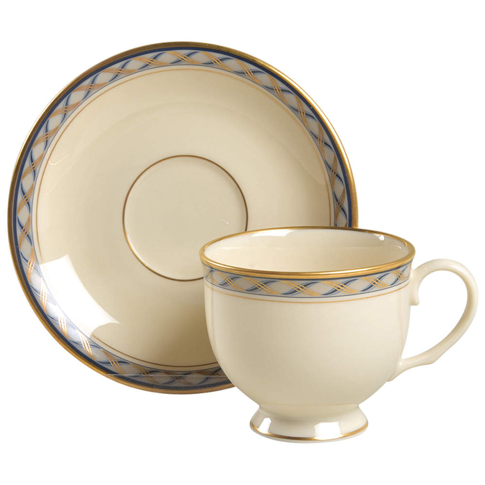 Harrison Footed Cup & Saucer Set by Lenox-1