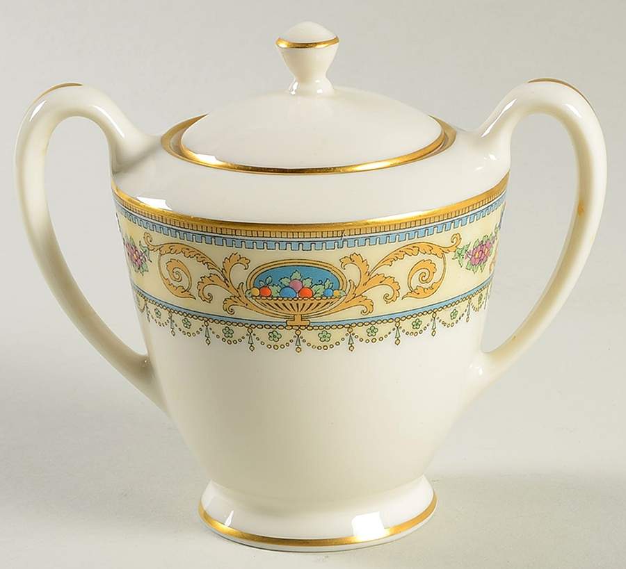 Harwood Sugar Bowl & Lid by Lenox-1