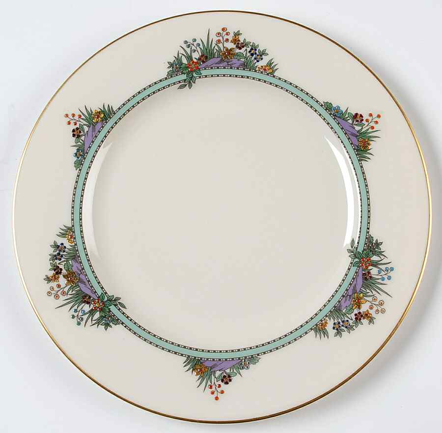 Hathaway (Green) Luncheon Plate by Lenox-1