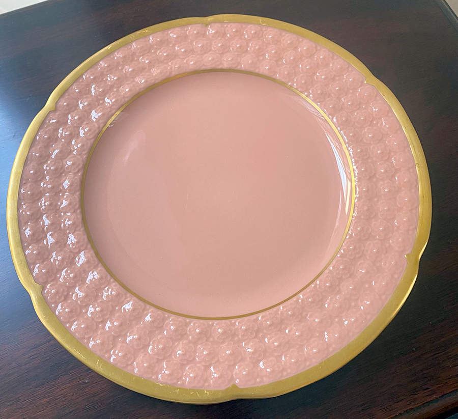 Hawthorne Coral (No Trim-Gold Trim) Luncheon Plate by Lenox-1
