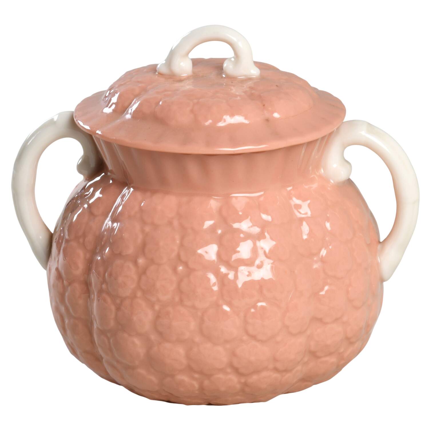 Hawthorne Coral (No Trim-Gold Trim) Sugar Bowl & Lid by Lenox-1