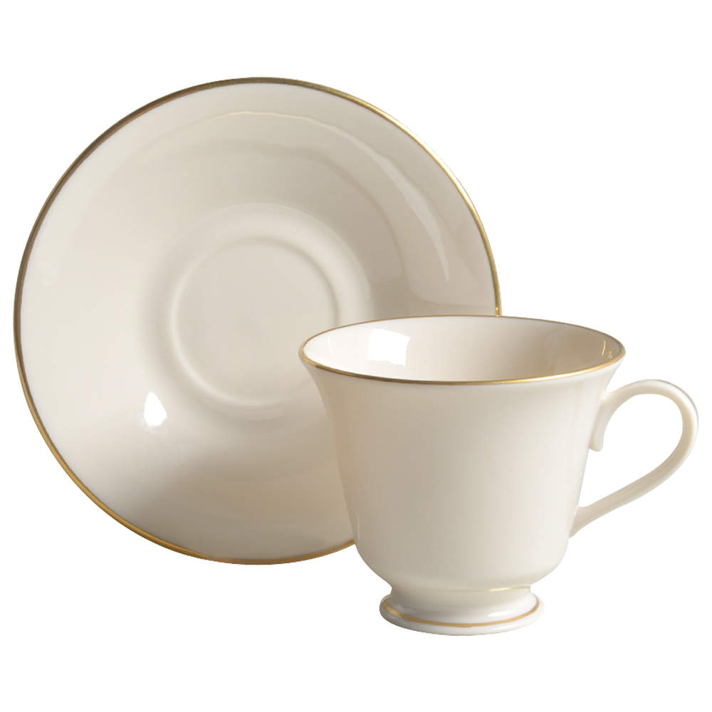 Hayworth Footed Cup & Saucer Set by Lenox-1