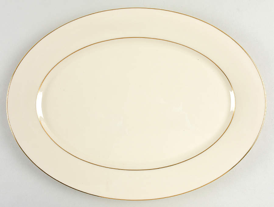 Hayworth 13" Oval Serving Platter by Lenox-1