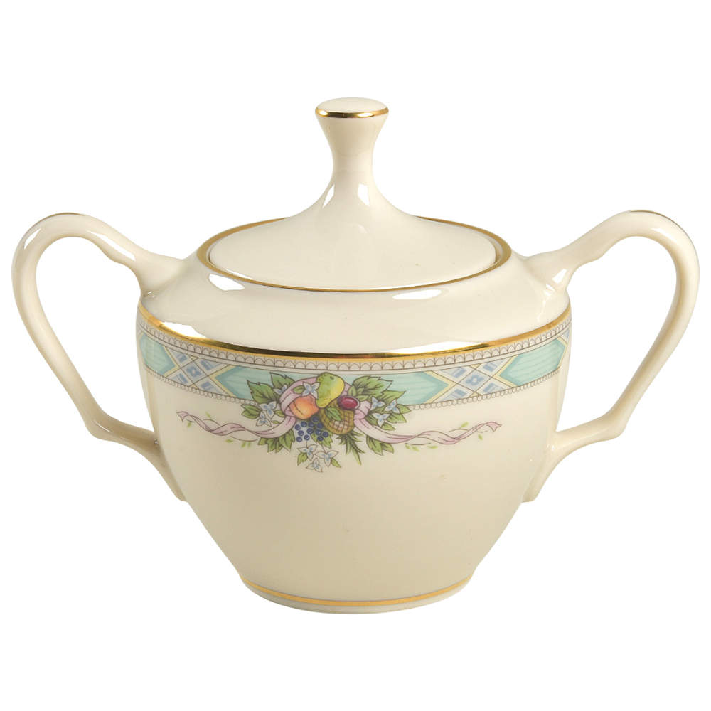 Heritage Glen Sugar Bowl & Lid by Lenox-1