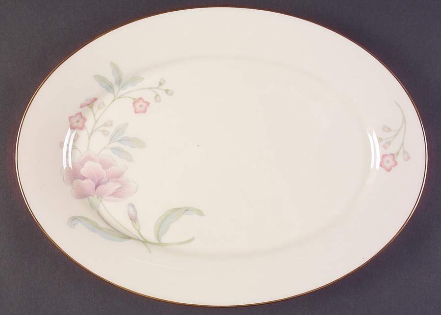 Heiress 13" Oval Serving Platter by Lenox-1