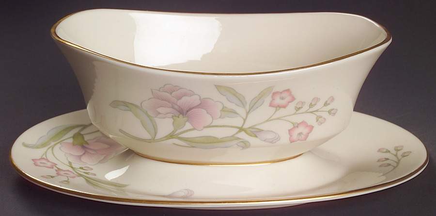 Heiress Gravy Boat with Attached Underplate by Lenox-1