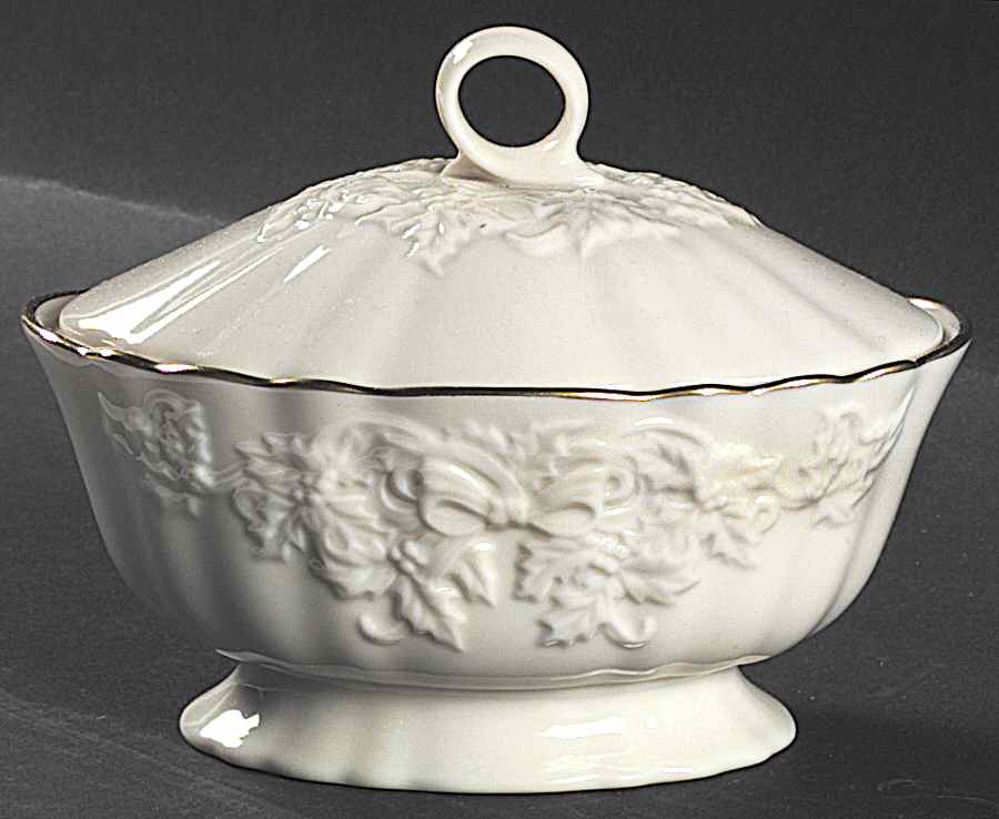 Holiday Hostess (Giftware) Sugar Bowl & Lid by Lenox-1