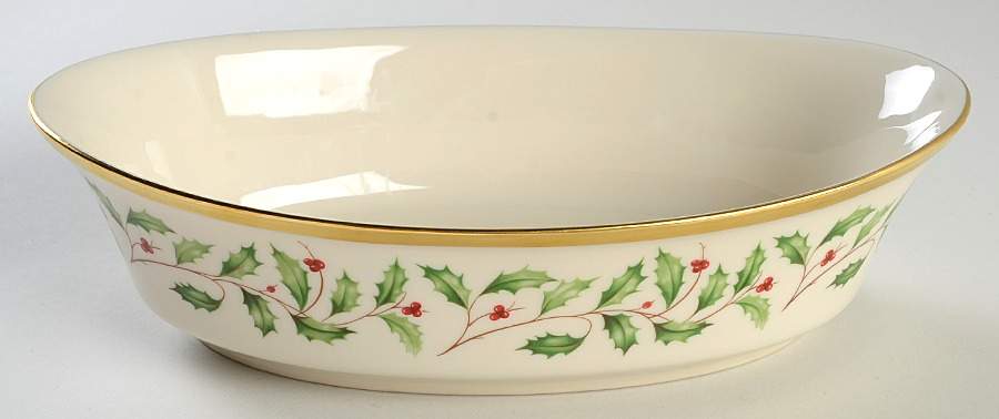 Holiday (Dimension) 10" Oval Vegetable Bowl by Lenox-1