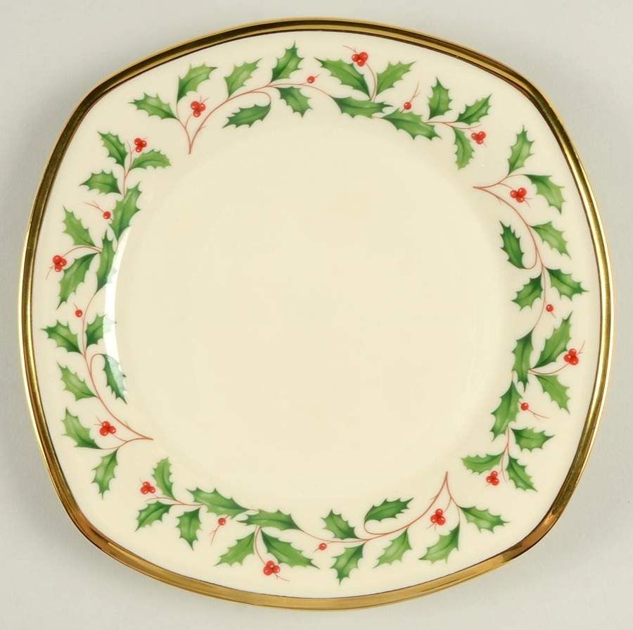 Holiday (Dimension) Square Accent Luncheon Plate by Lenox-1