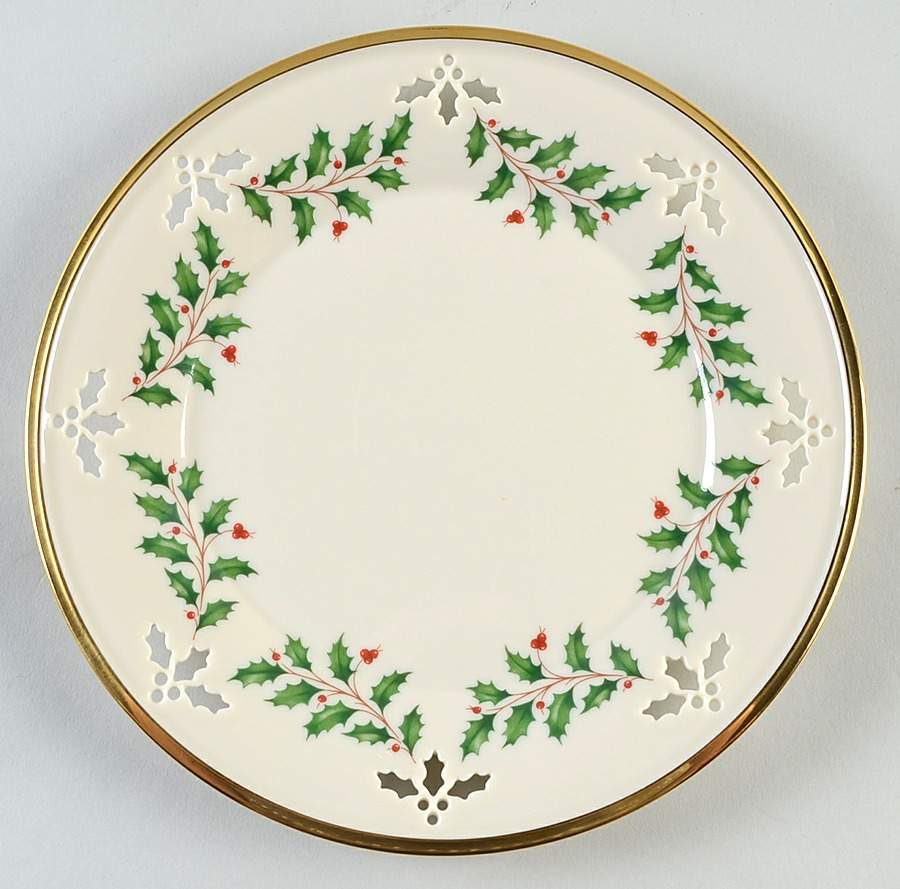 Holiday (Dimension) Pierced Accent Luncheon Plate by Lenox-1