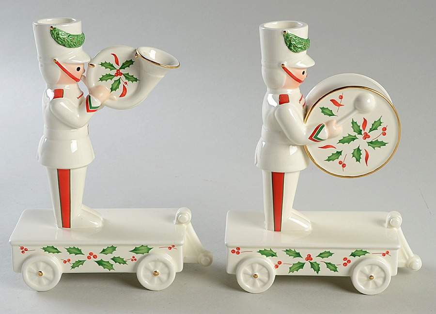 Holiday (Dimension) Figural Candlestick - Set of 2 Motif 6 & 7 by Lenox-1