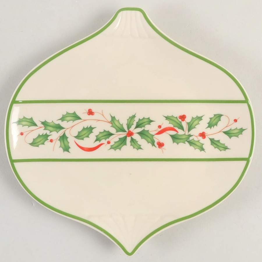 Holiday (Dimension) Ornament Shape Accent Plate by Lenox-1
