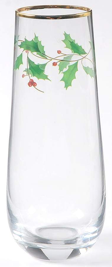 Holiday (Dimension) Glassware Stemless Champagne Flute by Lenox-1