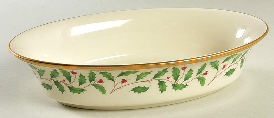 Holiday (Dimension) 10" Oval Vegetable Bowl by Lenox-1