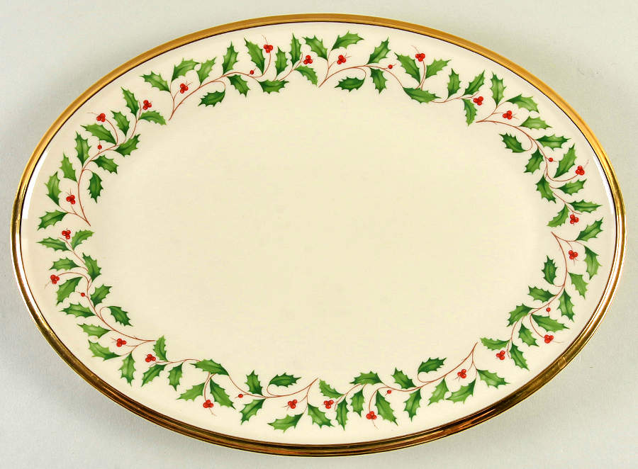 Holiday (Dimension) 13" Oval Serving Platter by Lenox-1